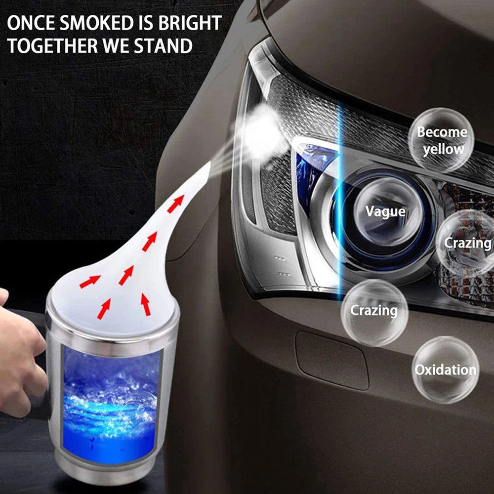 Car Headlights Renovation Polishing Kit Headlight Chemical Polishing Kit Automotive Care Tool 100ML Liquid Polymer Car Tool Set Oasis Select