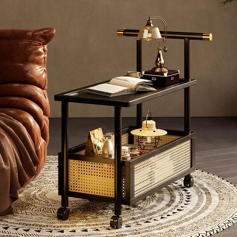 Side table living room small table sofa side cabinet removable small coffee table living room household side table side cabinet Oasis Select