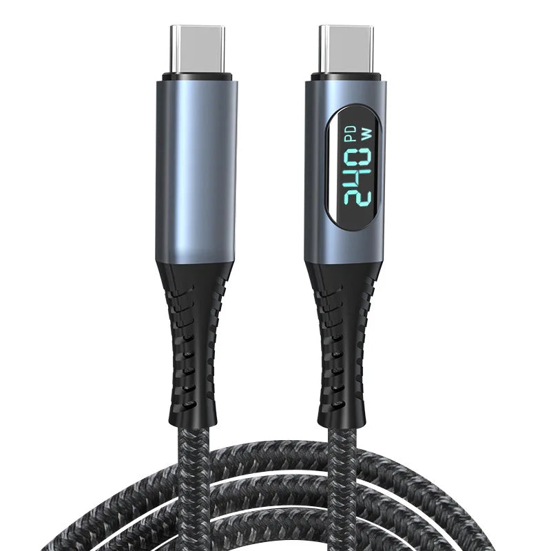 1m 240W USB 4.0 Type C to Type C Cable Fast Charge 8K 60Hz 40Gbps Data cable Compatible with Thunderbolt 4 Digital Display Power Oasis Select