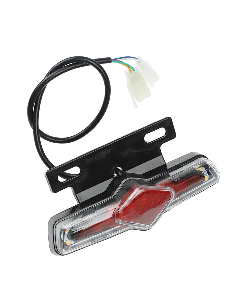 36V-60V Electric Bicycle Ebike Taillight Turn Signal Rear Rack Lamp Light Mountain Bike Cycling Light Tail-lamp Bicycle Light Oasis Select