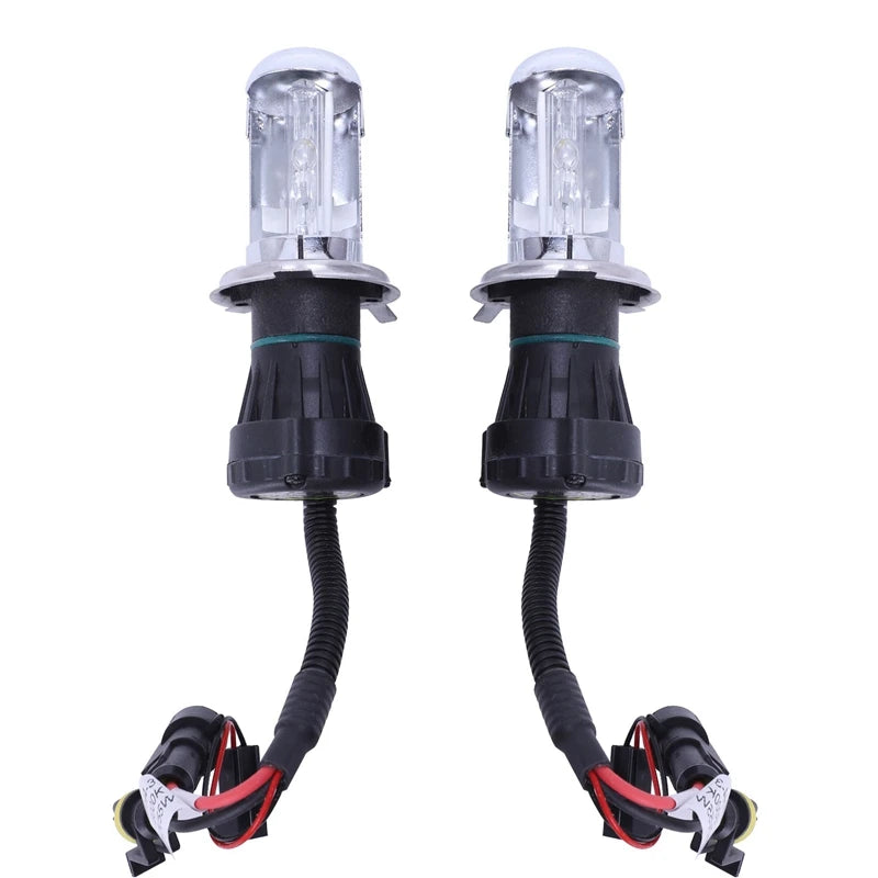 2X Bulb AUTO HID BI-Xenon Beam HI / LOW Bulb H4 (55W, 6000K) Oasis Select