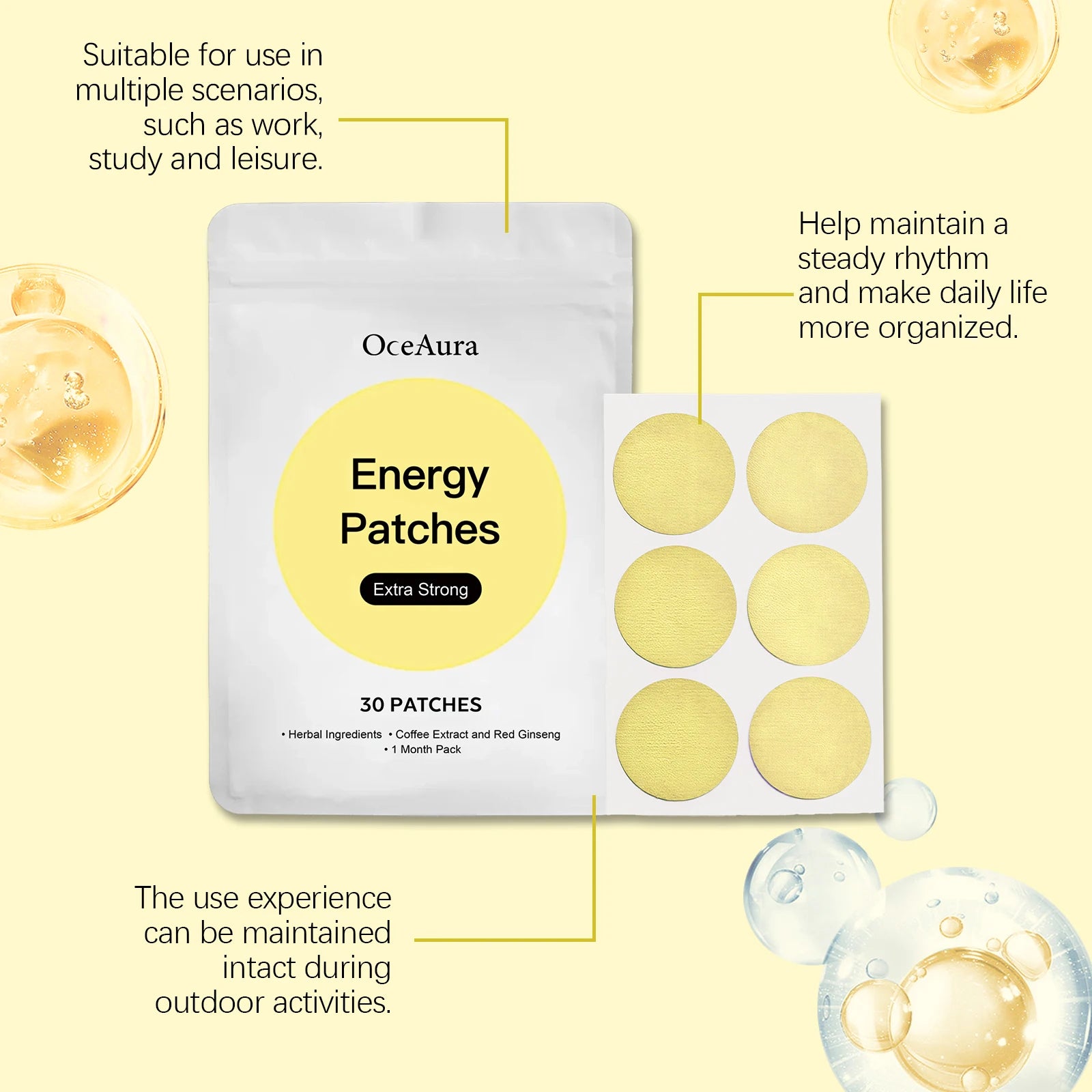 OceAura Hydrating Body Care Patch – 30pcs Daily Moisturizer