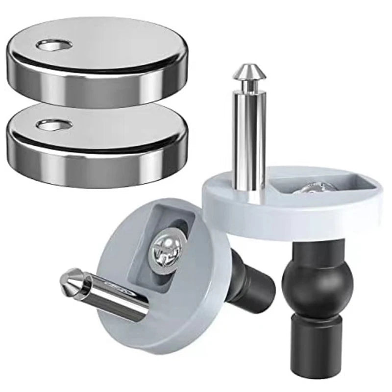 2Pcs Toilet Seat Hinges Expanding Top Portable Quick Release Hinges Fittings For Replacement Accessories Bathroom Oasis Select