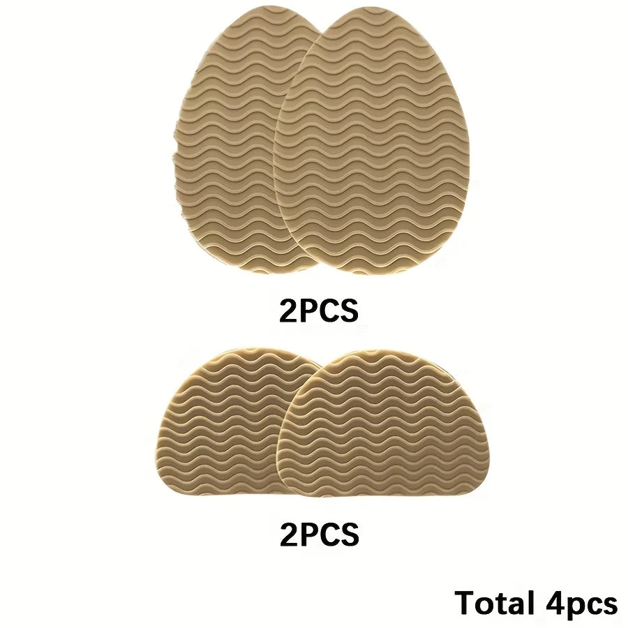 4 pieces of anti slip rubber shoe sole pads - can enhance stability, noise reduction, and protect shoe insoles Oasis Select