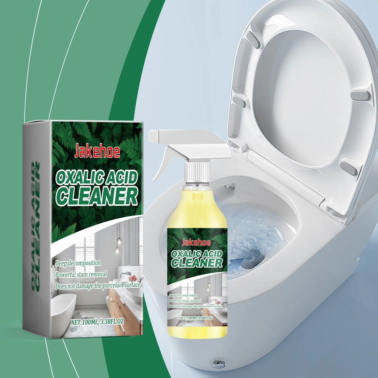 Jakehoe Oxalic Acid Cleaner Toilet Cleaning Stain And Urine Stain Removal Cleaning Agent Remove Urine Stains And Yellow Dirt Oasis Select