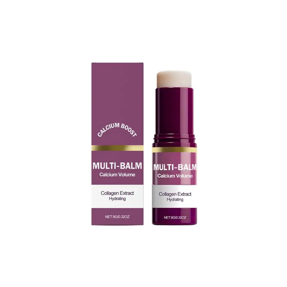 1/2/3PCS Calcium Volume Multi Balm Stick,Collagen Moisturing Stick Face Cream Anti Wrinkle Hydrating For Eyes Neck Face Skincare Oasis Select 1pc