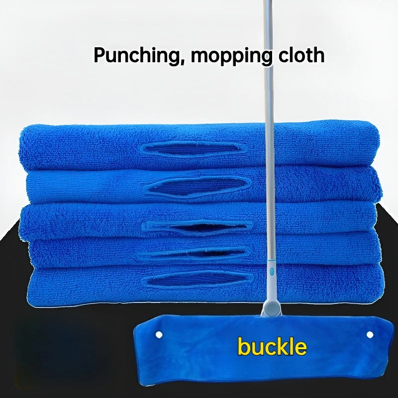 Ultra Fine Fiber Floor Cleaning Cloth with Snap Button Magic Mop Replacement Cover, Quick Drying, Absorbent and Durable Oasis Select