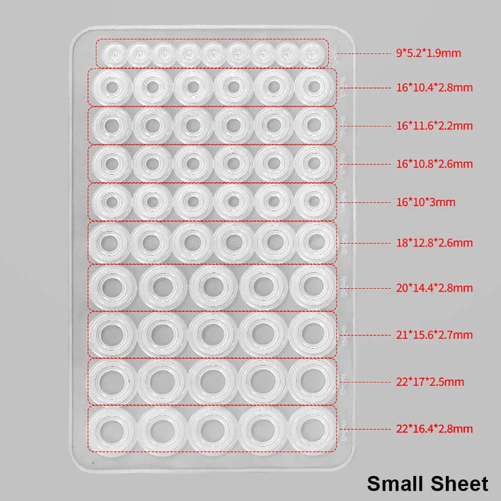 1Sheet S/L Faucet O-Ring Sealing Gasket Replacement Leak-proof Pipe Connection Gasket Silicone High Temperature Resistant Oasis Select Small Sheet