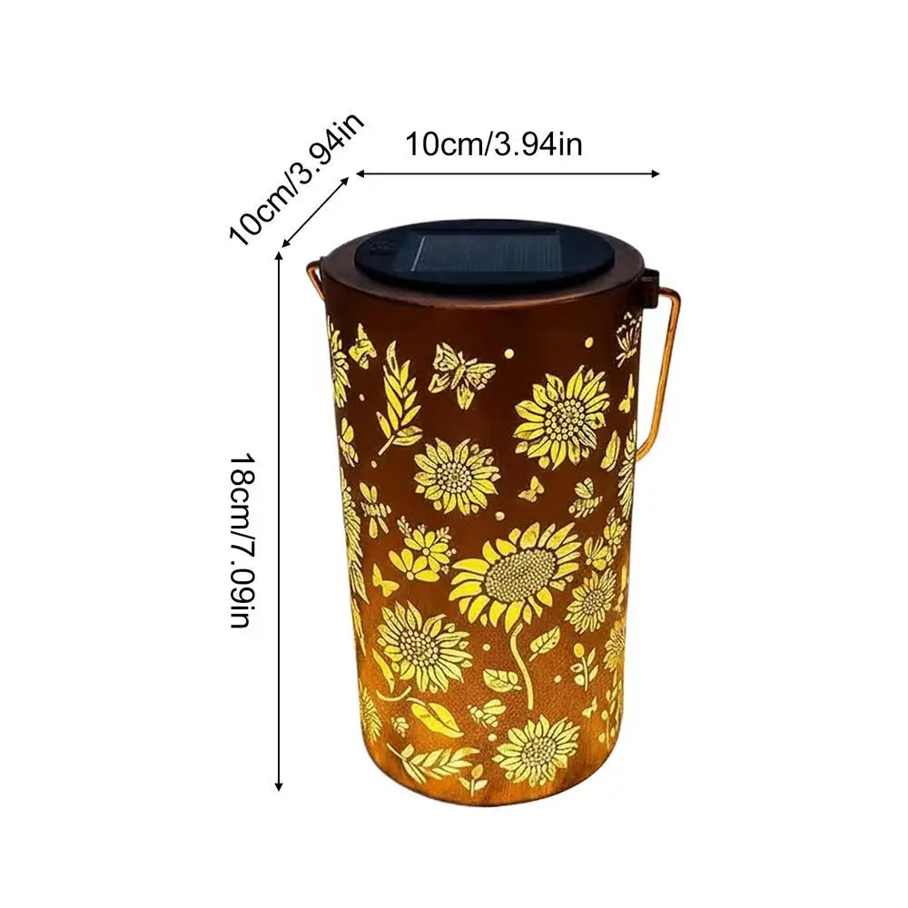 Solar Powered Sunflower Light Shadow Light Waterproof Outdoor Light For Night Pathway Lawn Garden Patio Decor Colorful Light Oasis Select Yellow