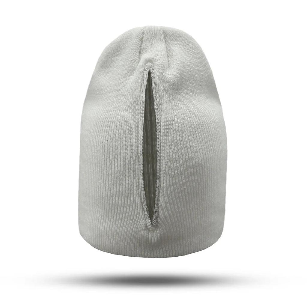 Magnetic cap with open ponytail knitted cap, sports yarn cap, pullover cap, women's cap, automatic magnetic cap, lightweight Oasis Select