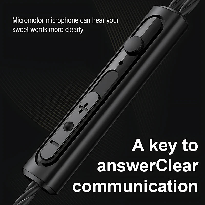 HIFI Heavy Bass Wired Earphone 3.5mm AUX In Ear Gaming Headset Dynamic Music Headphones Stereo Noise Cancelling Earbuds With Mic Oasis Select
