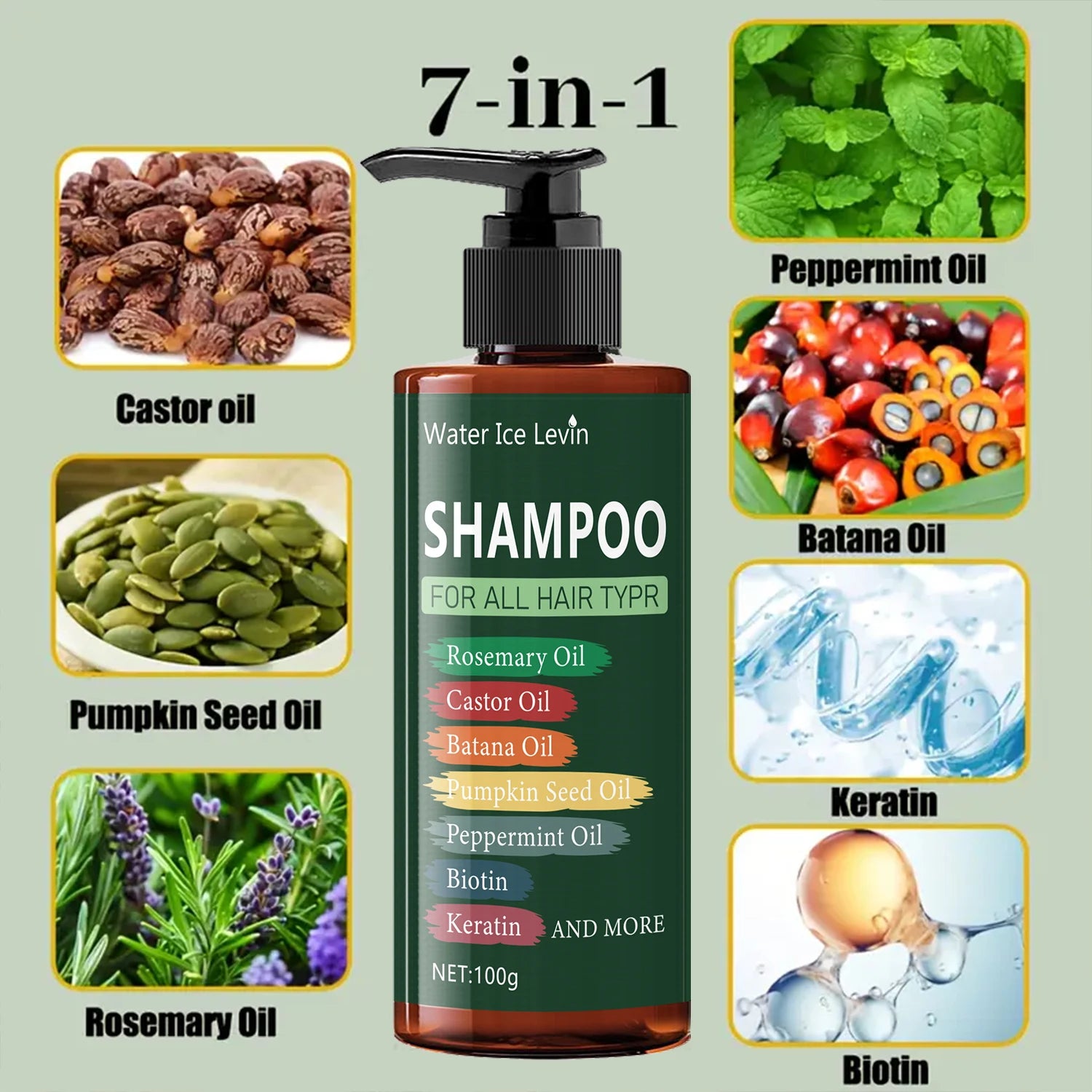7-in-1 Shampoo – Biotin, Keratin & Lavender for Damaged Hair Hair Repair Shampoo Oasis Select