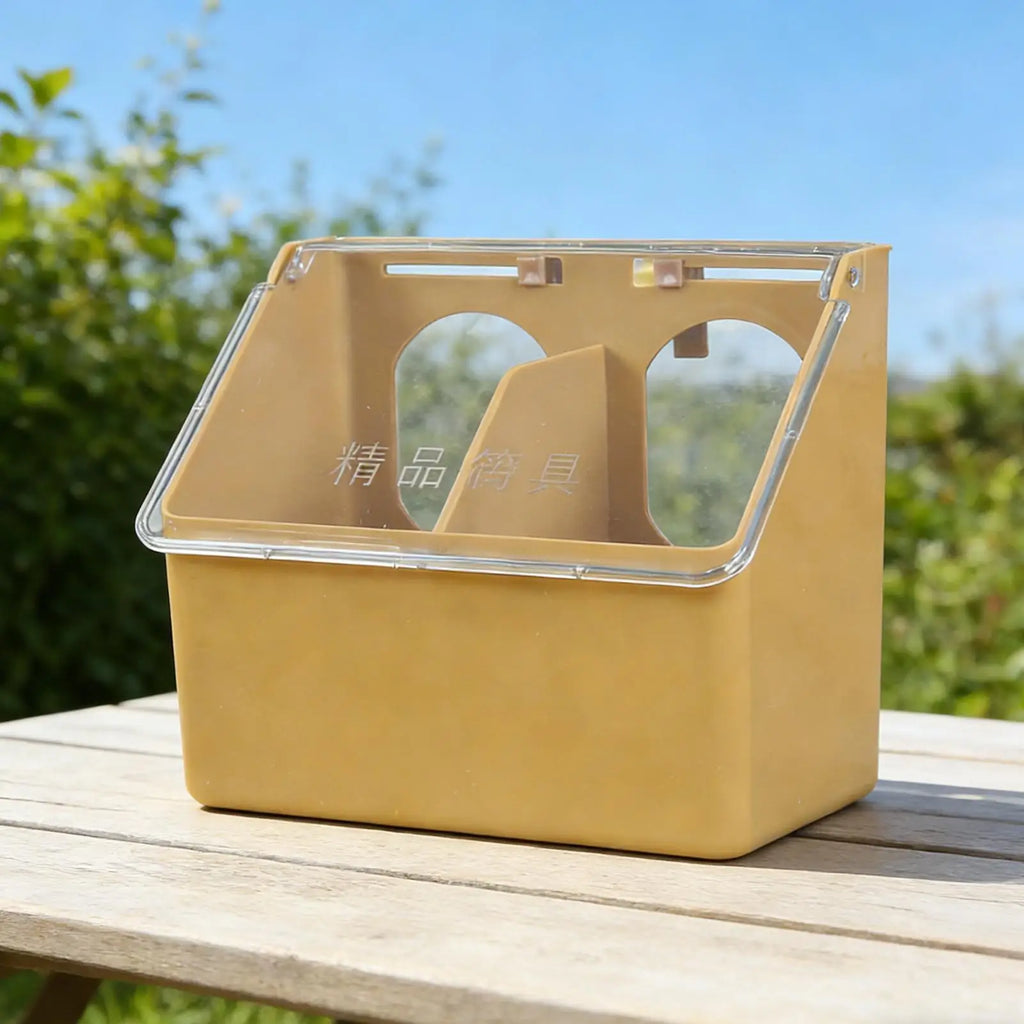 Birds Feeder Hanging Cage Box Automatic Feeder Large Capacity Food Trough Food Storage Case Birds Bird Feeding Supplies Oasis Select