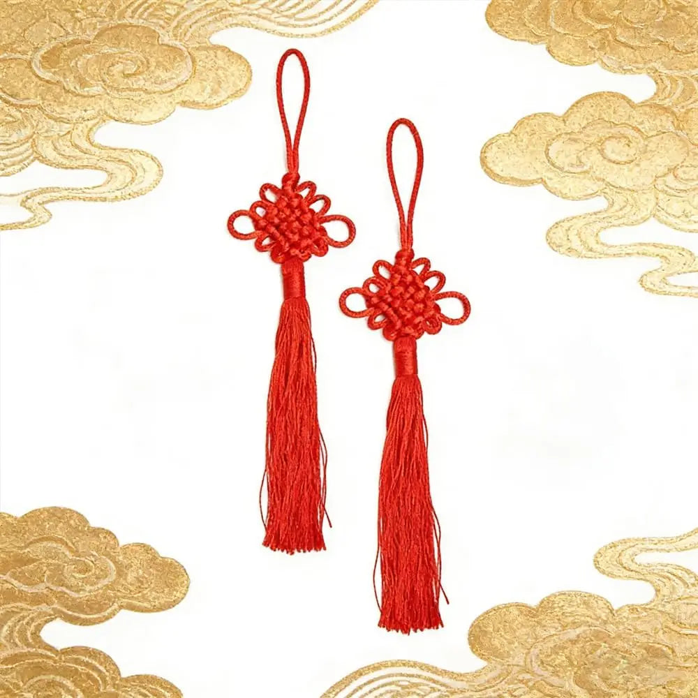 Chinese Knot Wall Hanging Tassel Lucky Feng Shui Door Decor Braided Classic Ornament Asian Home Decor Living Room Festival Gift Oasis Select