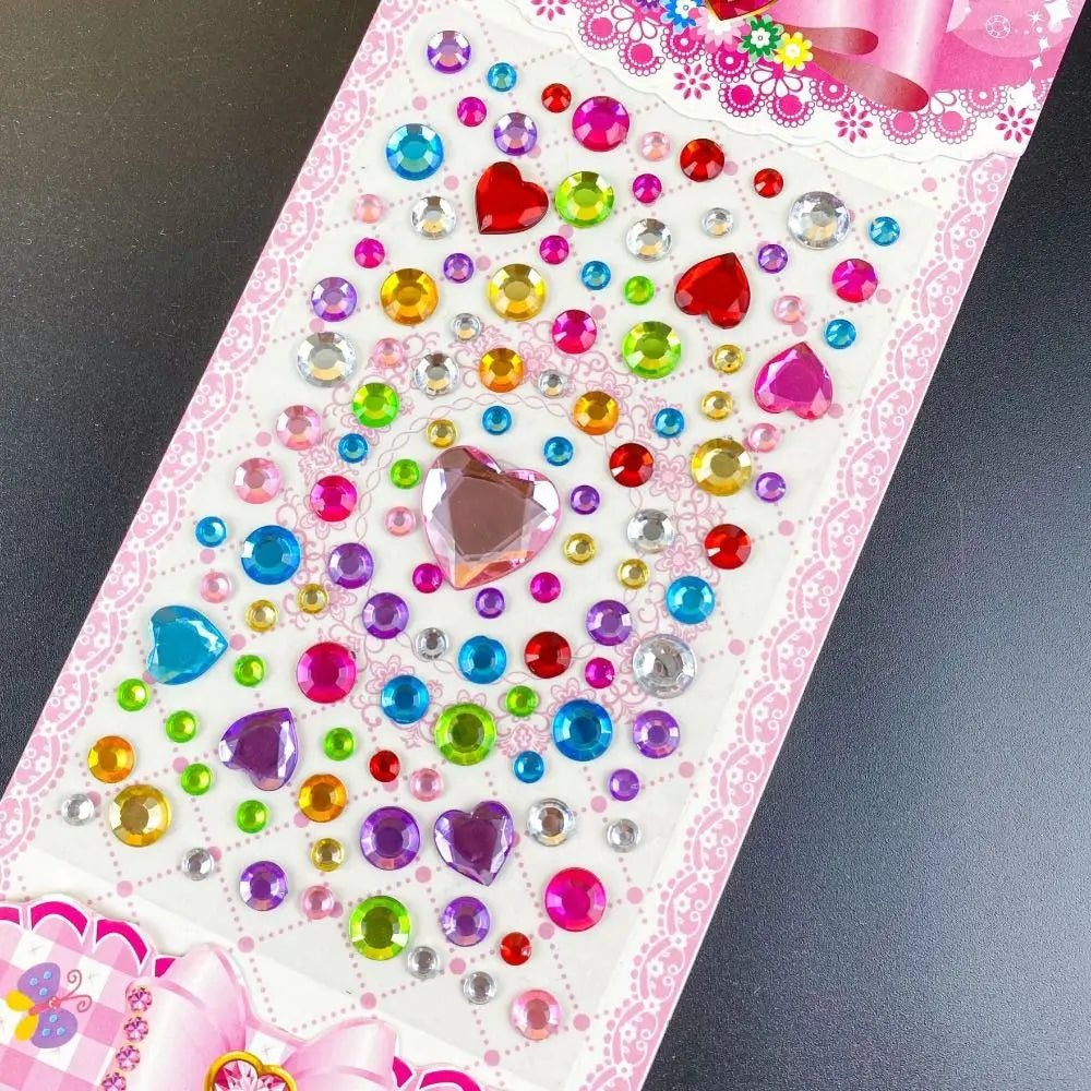 Decoration Stickers 3D Gem Scrapbooking Self Adhesive DIY Acrylic