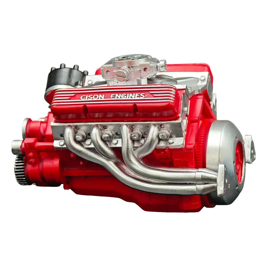 89% Gasoline Ohv V8 Small-Block Engine Model Kits Cison V8 Engine Kit Build Your Own Stem V8 Model Engine for Adults Oasis Select Red One Size