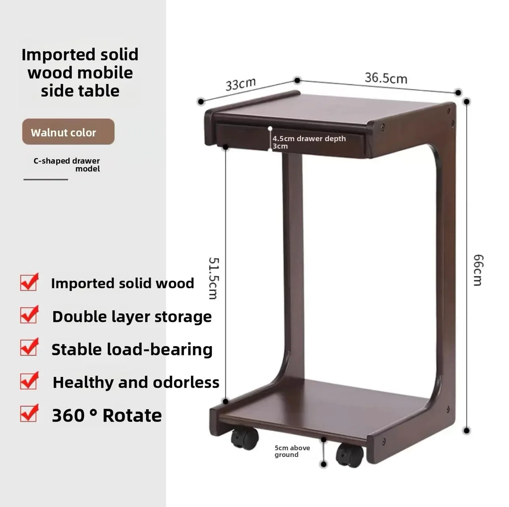 Multi-functional Coffee table removable sofa side small coffee table household living room side table Oasis Select drawer