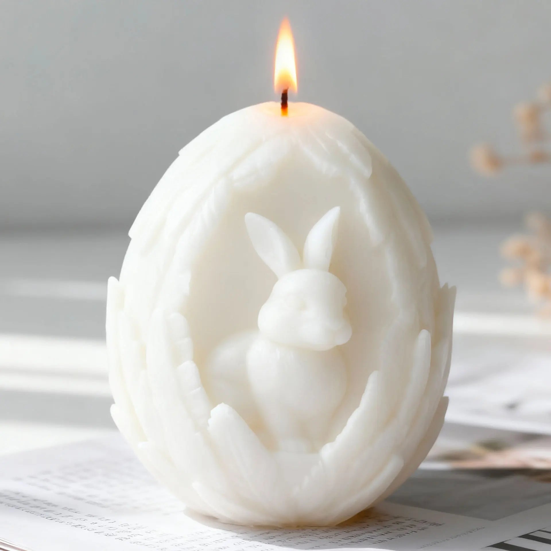 Scented Candle Mold Creative Egg Shaped Mold Resin Decor Mold Versatile For Easter Decorations Gifts Home Decor Oasis Select