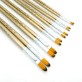 12pcs Filbert Paint Brush Set for Watercolor, Acrylic, Gouache, Ink, and Tempera Painting Oasis Select 12rose gold Flibert