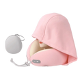 Hooded U-Shaped Travel Neck Pillow | Ice Silk Memory Foam