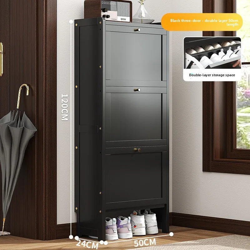 Ultra-thin Shoe Cabinet Household Door Economical Simple Modern