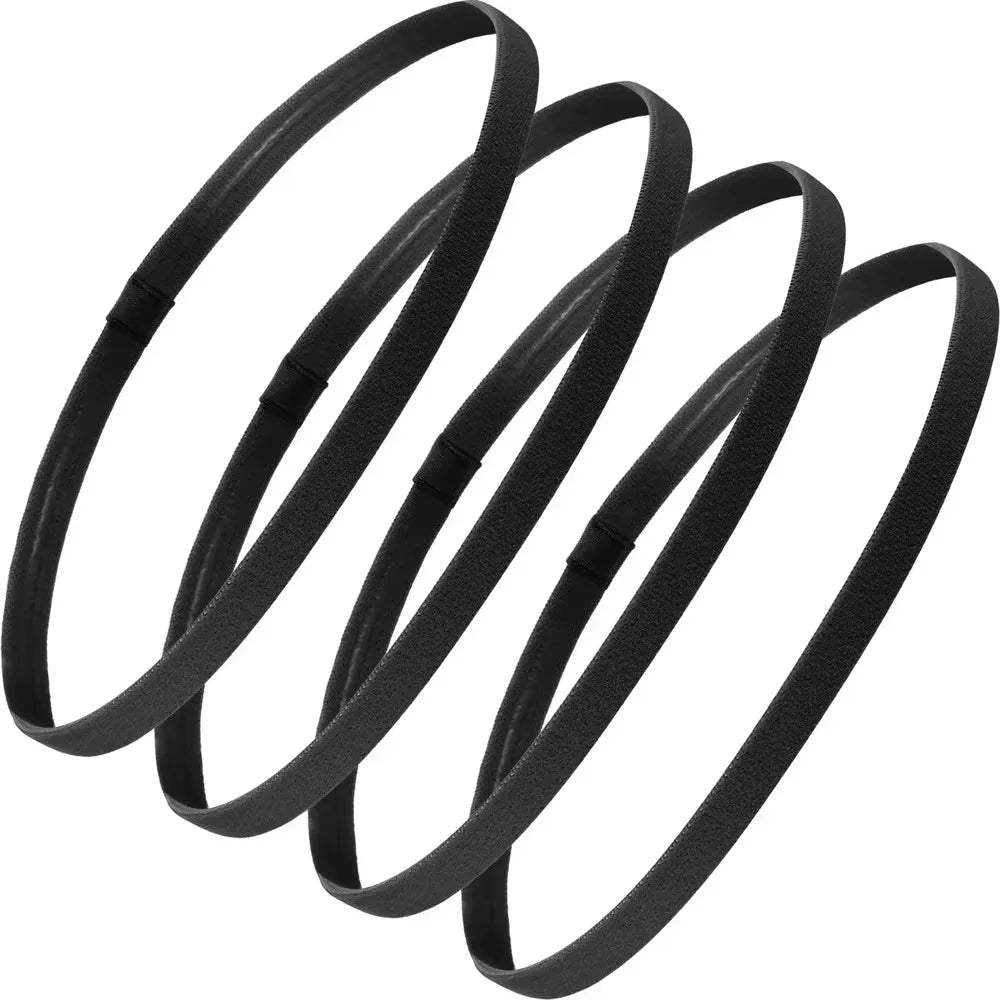 1/4Pcs Women Men Yoga Hair Bands Sports Fitness Headband Girls Sport Anti-slip Elastic Rubber Sweatband For Football Running Oasis Select mix 4pcs 5