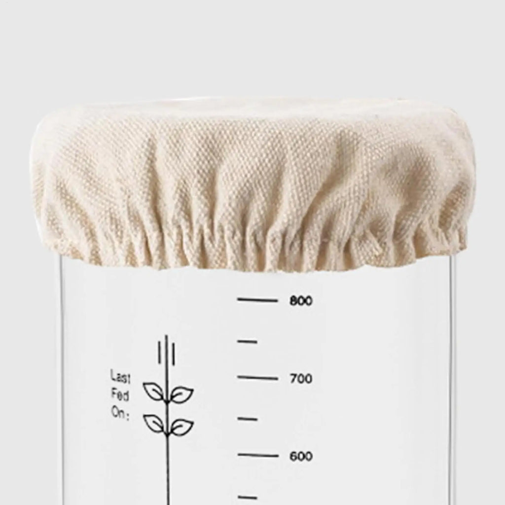 Elastic Cloth Jar Covers 4Pcs Reusable Cloth for Sourdough Starter Jars Elastic Bread Fermentation Cover Bread Proofing Cover Oasis Select
