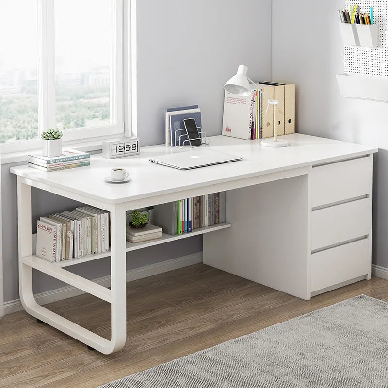 Desk Desktop Computer Desk Simple Home Desk Student Bedroom Bookshelf Integrated Writing Desk Oasis Select