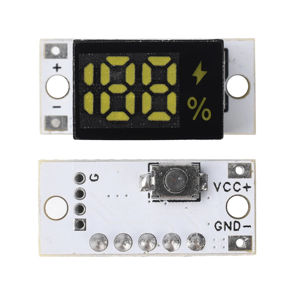 Mini Power Display Indicator 1S-4S Lithium Battery Capacity Tester Battery LED Digital Electricity Display Module Oasis Select With button