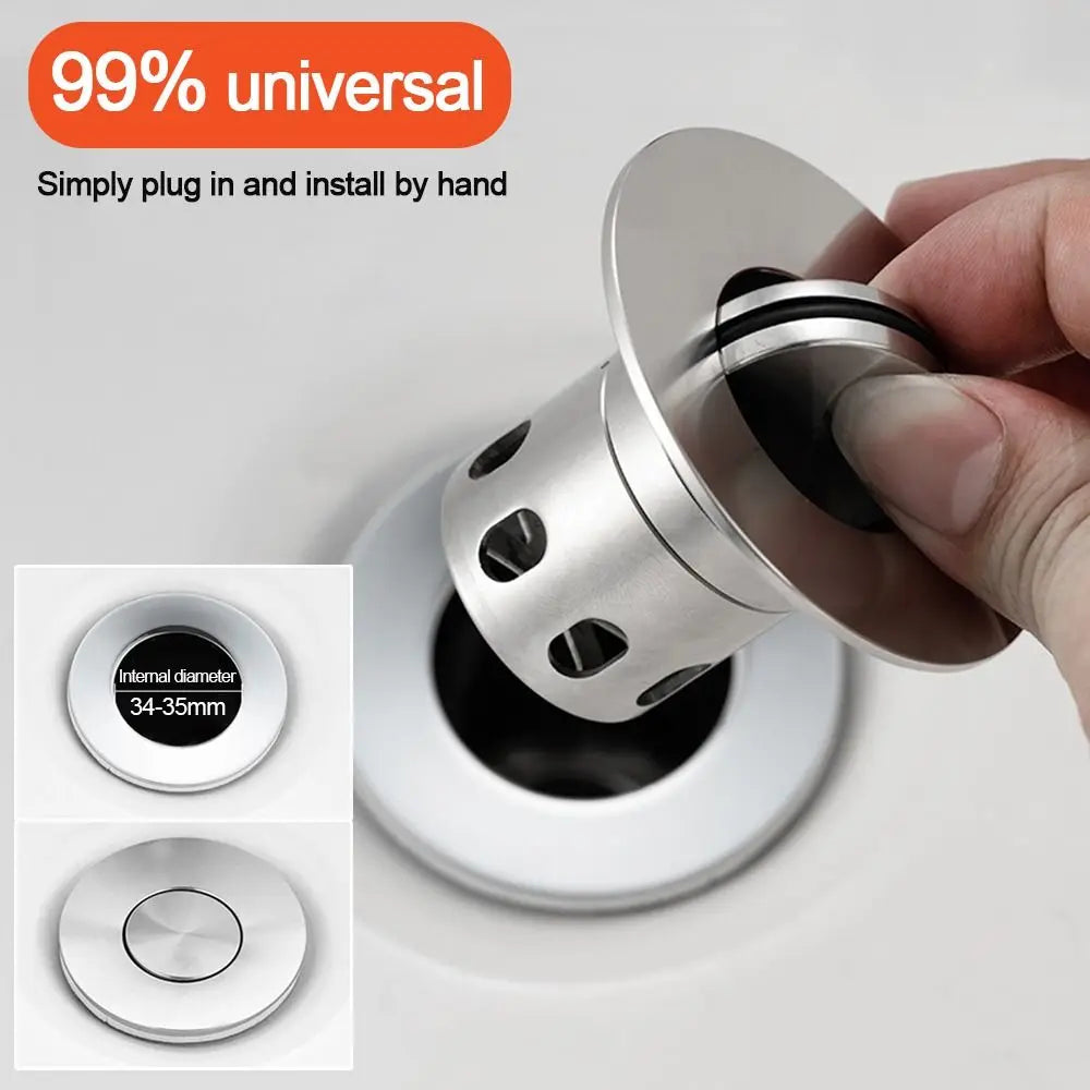 Useful Stainless Steel Sink Strainer Anti Clog Wash Basin Drain Filter Mesh Trap Floor Drain Hair Clean Up Waste Catcher Oasis Select