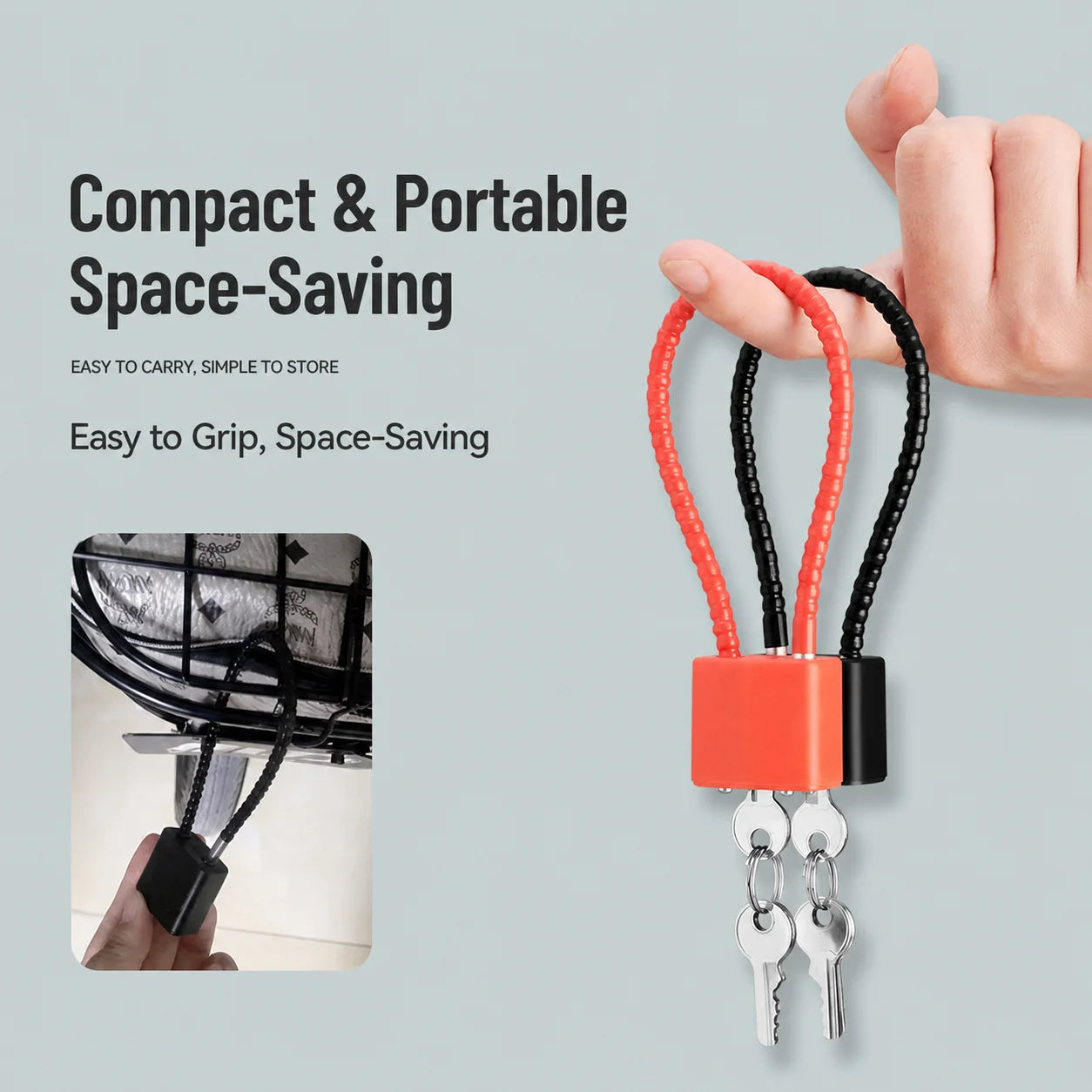 Extension Wire Rope Cable Padlock Cabinet File Cabinet Expansion Padlock Wire Lock Anti-theft Padlock Oasis Select