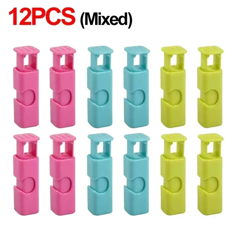 12-Pack Reusable Bread & Snack Bag Clips – Fresh Food Seal Bag Clips Oasis Select 12PCS MIX COLOR