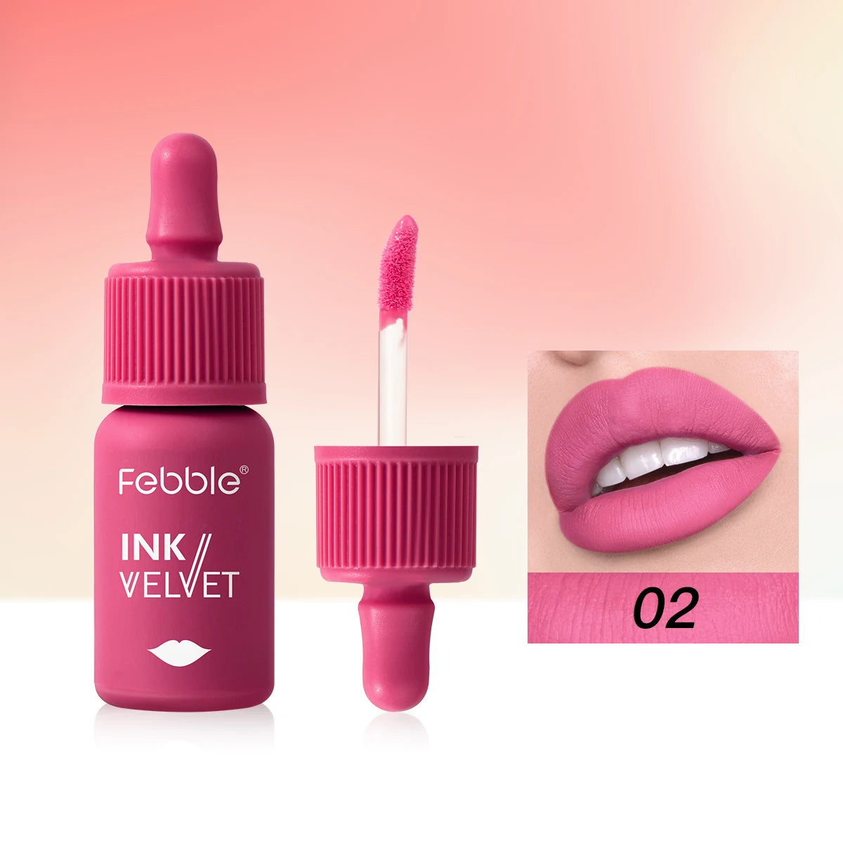 Febble 12-Color Matte Velvet Liquid Lipstick Set | Long-Lasting