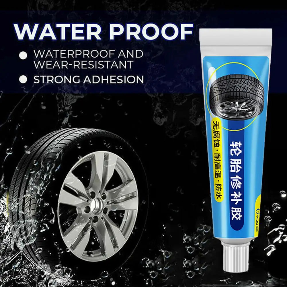 Tire Repair Black Rubber Adhesive Glue 30ml – Waterproof Bond