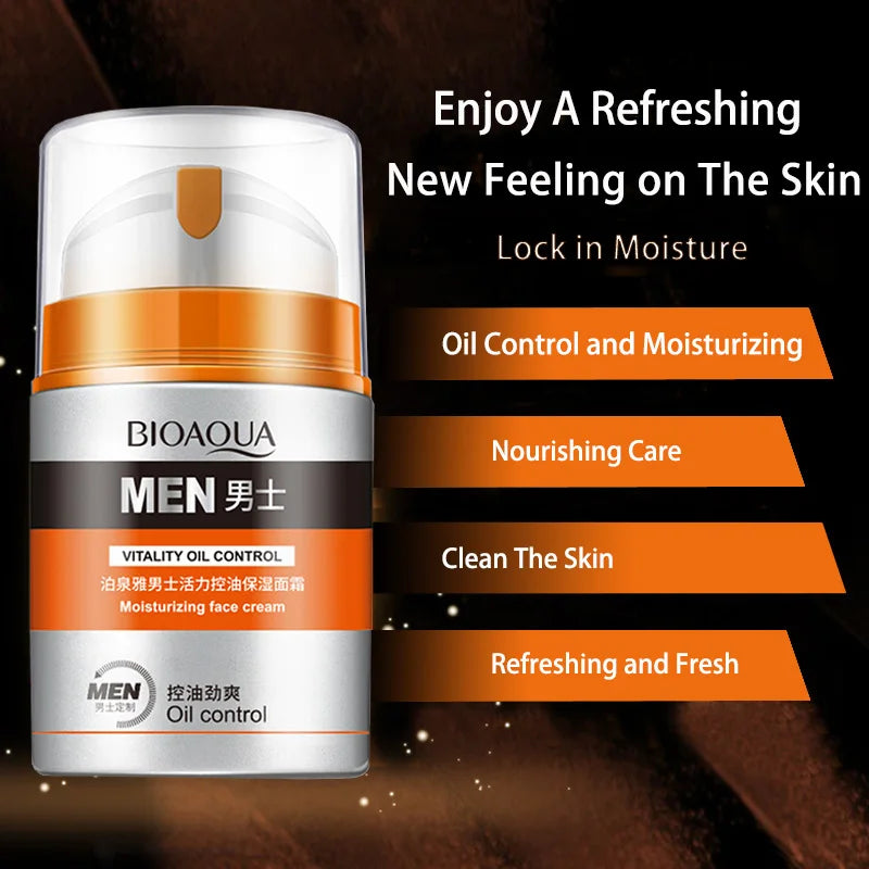 LGRAMER Men's Oil Control Moisturizing Face Cream 50g