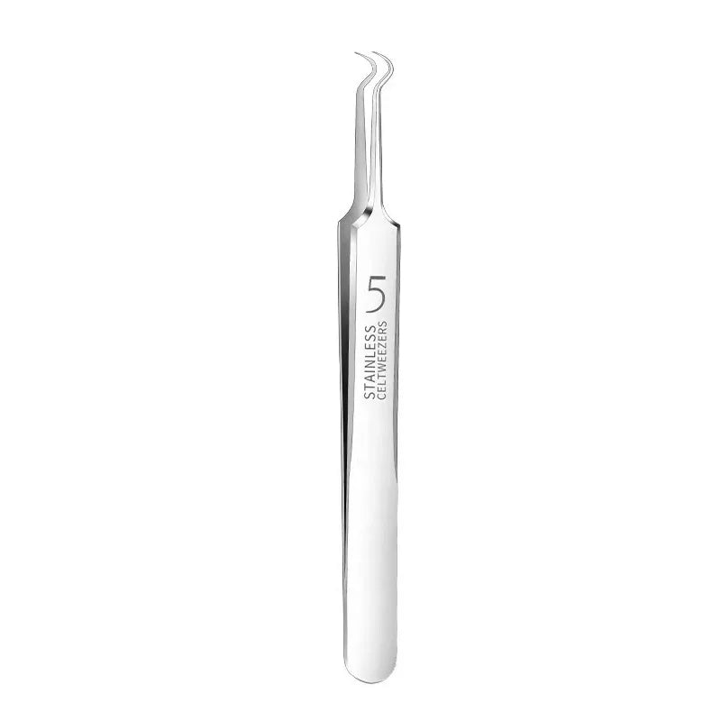 German Ultra-fine No. 5 Cell Pimples Blackhead Clip Tweezers Beauty Salon Special Scraping & Closing Artifact Acne Needle Tools Oasis Select Elbow clip