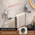 Suction Cup Telescopic Towel Bar & Corner Rack – No Drill