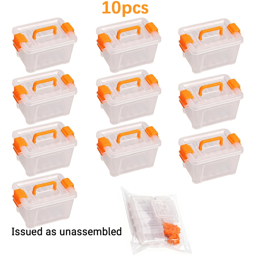 5/10 PCS Mini Storage Boxes Dollhouse Miniature Container Warehouse Scene DIY Photography Props Home Decor Organization New 2026 Oasis Select 10Pcs orange