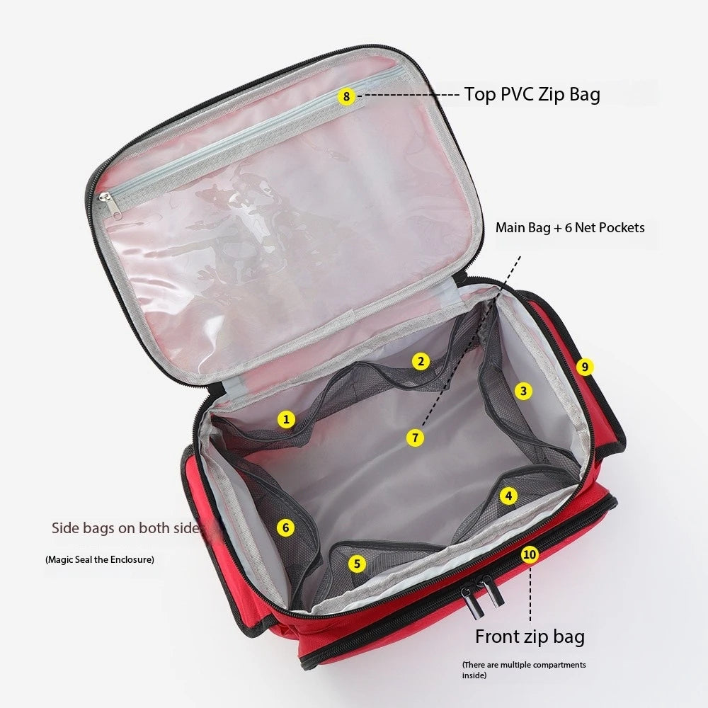 Portable First Aid Kit Bag – Waterproof Medicine Organizer