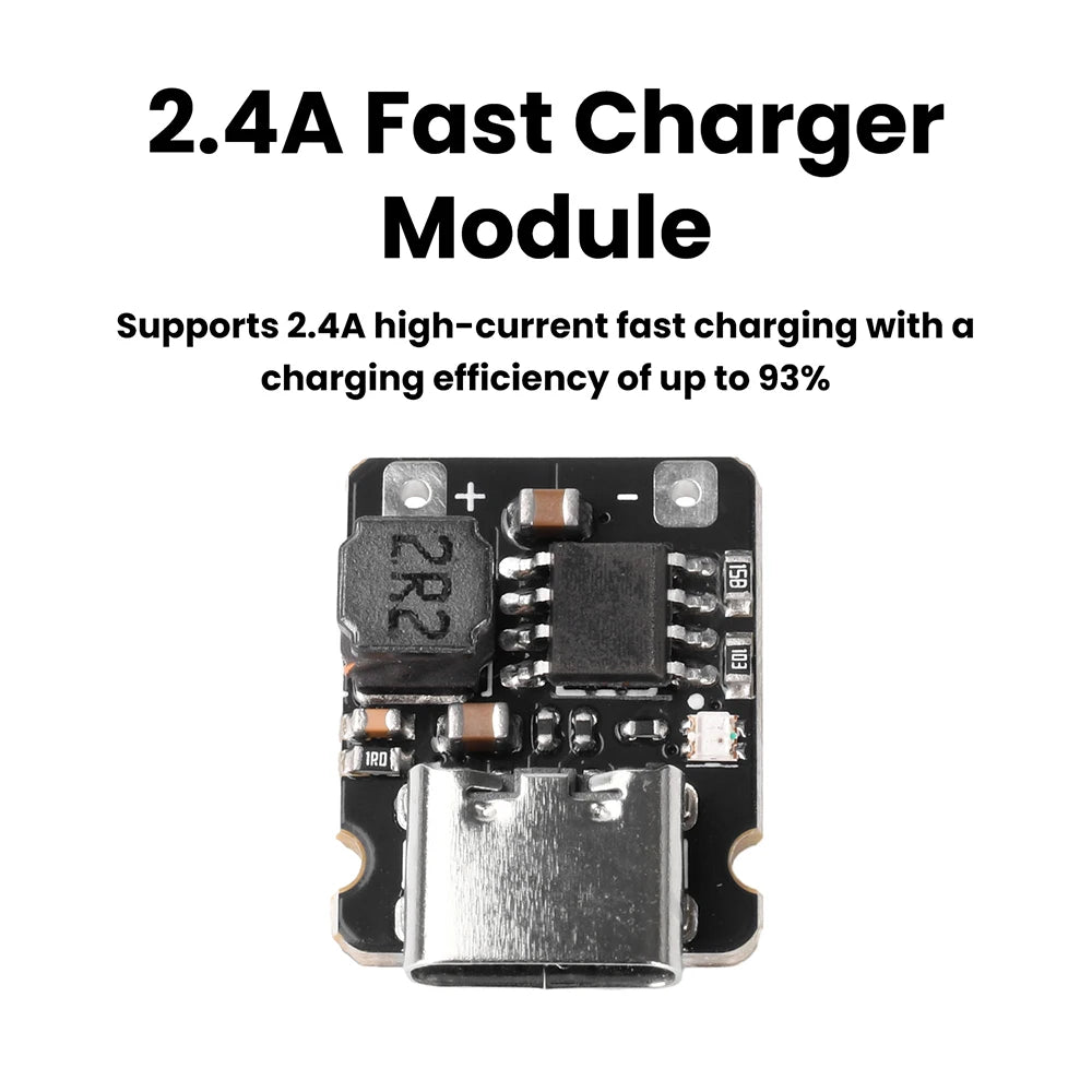 Mini 1S 3.2V 3.6V Lithium Iron Phosphate Battery Charging Board 2.4A Fast Charger Module Trickle Constant Current Charging Oasis Select