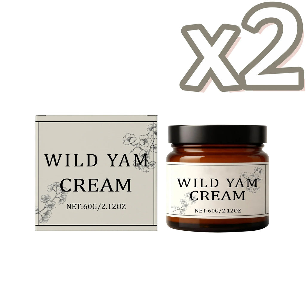 Wild Yam Cream Help Hormone Balance Soothing Menopause Stress Reduce Hot Flashes Women Body Balance Support Body Relief Creams Oasis Select 60g Boxed x 2