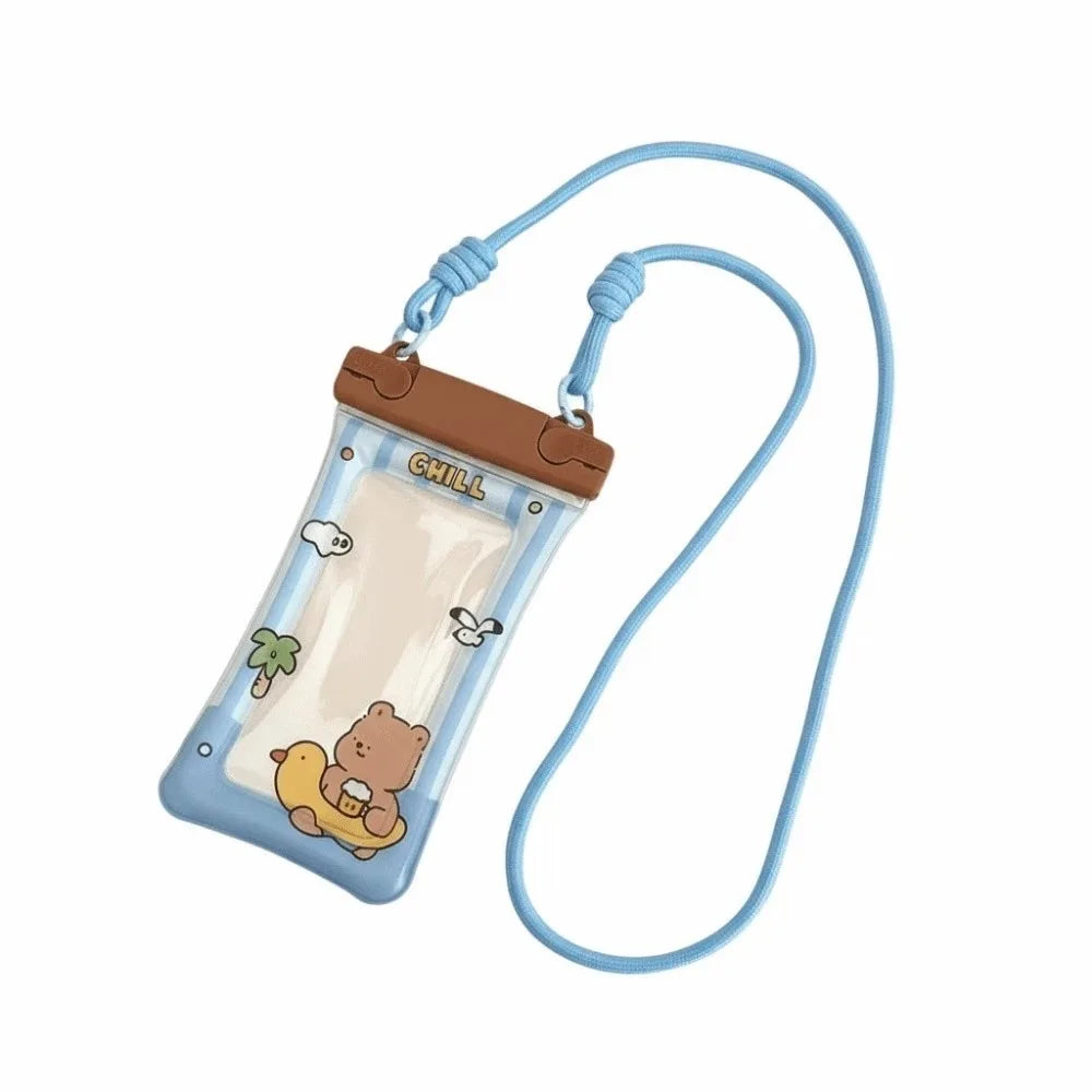 Adjustable Strap Waterproof Phone Pouch Lightweight Sealed Crossbody Dry Bag Large Capacity Solid Color PVC Storage Pack Oasis Select Style 6
