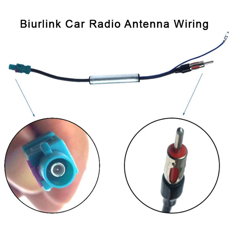 Biurlink Car Radio Antenna Wiring Fakra Male Adapter Transfer Cable for Audi Oasis Select