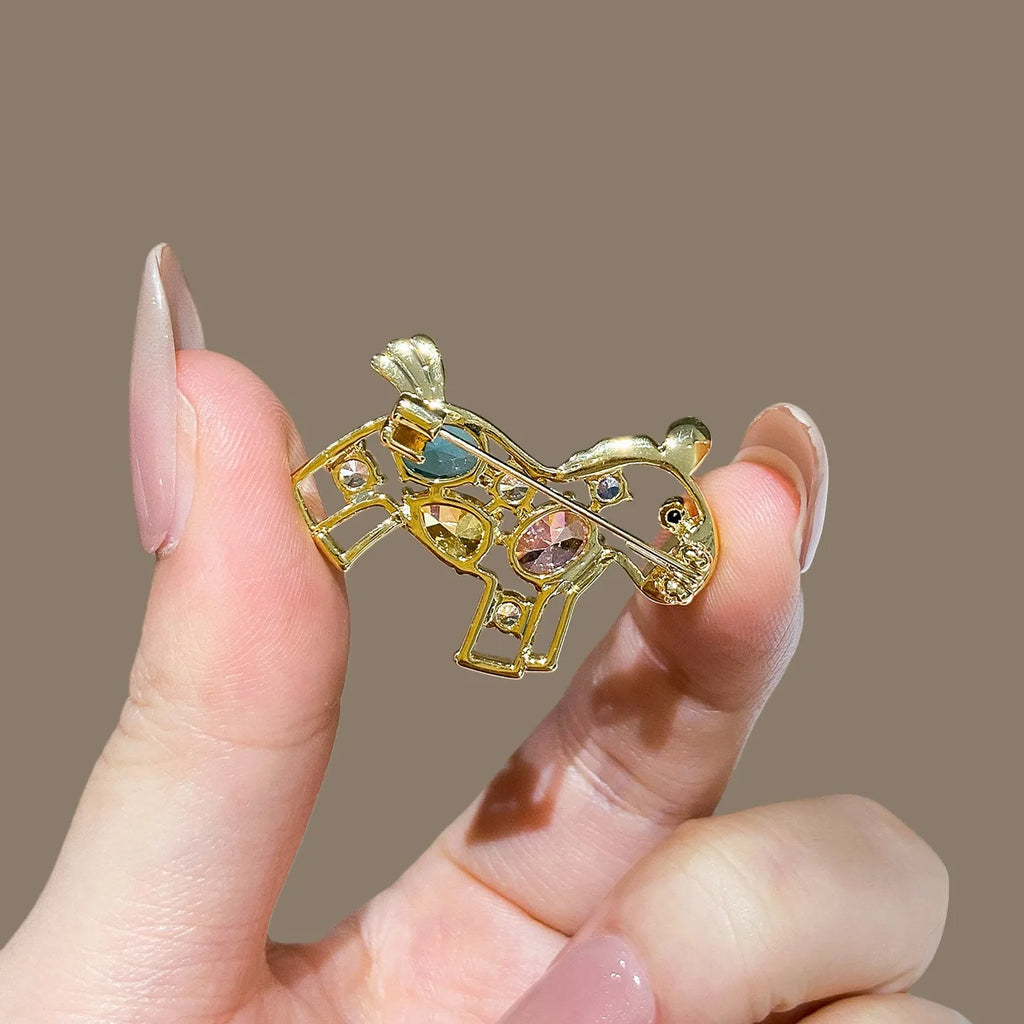 Crystal Hobbyhorse Brooches For Women Kids Lovely Beautiful Horse Party Casual Brooch Pins Gifts Oasis Select