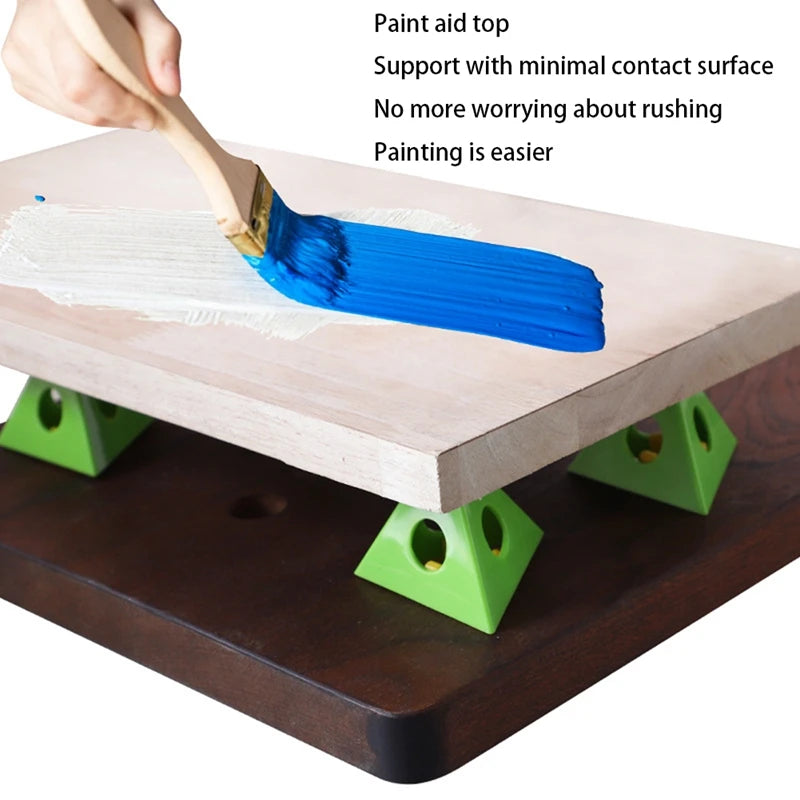 1Set Woodworking Paint Bracket Triangular Plastic Foot Bracket Woodworking Bracket Oasis Select