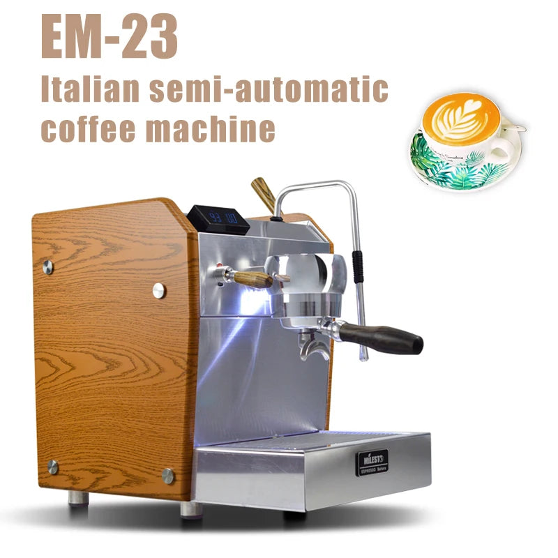 EM-23 Semi-Auto Espresso Machine | Milk Frother, Dual PID