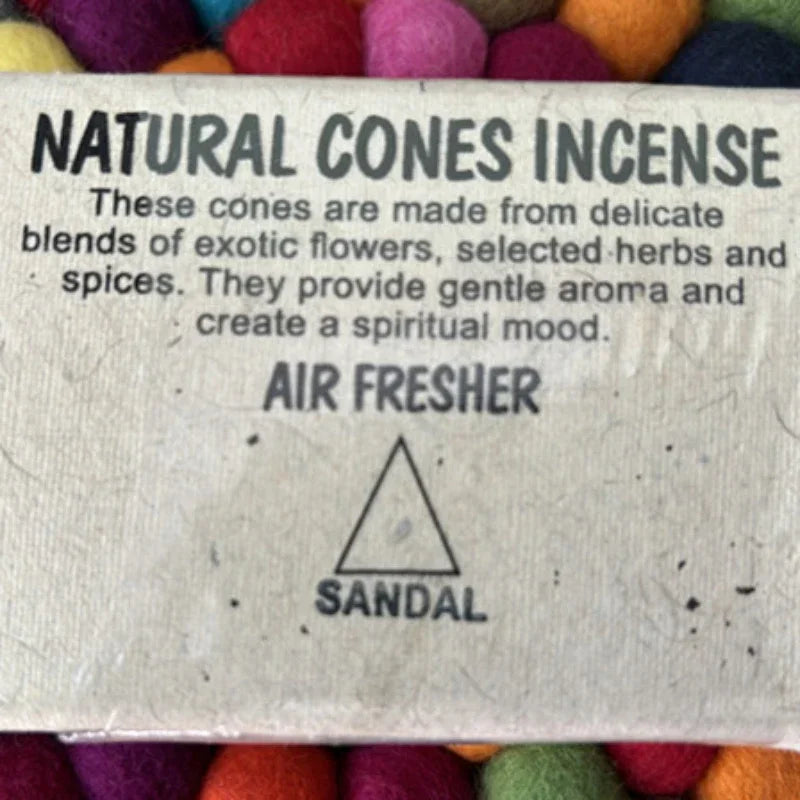 Handmade LotusCone Incense Premium SandalwoodPagoda Aromatherapy for Yoga/Meditation,Natural Home Fragrance Spiritual Cleansing Oasis Select sandalwood