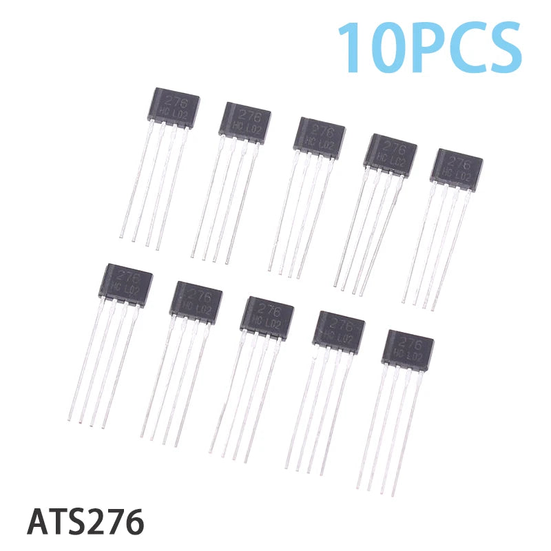 10pcs Fan Motor Hall ATS276 ATS276 AH277 YS276 EG276 276 276G 276H ATS276H ATS276G AH276 SS276 HAL276 MARKING 276 ATS277 SIP-4 Oasis Select A1
