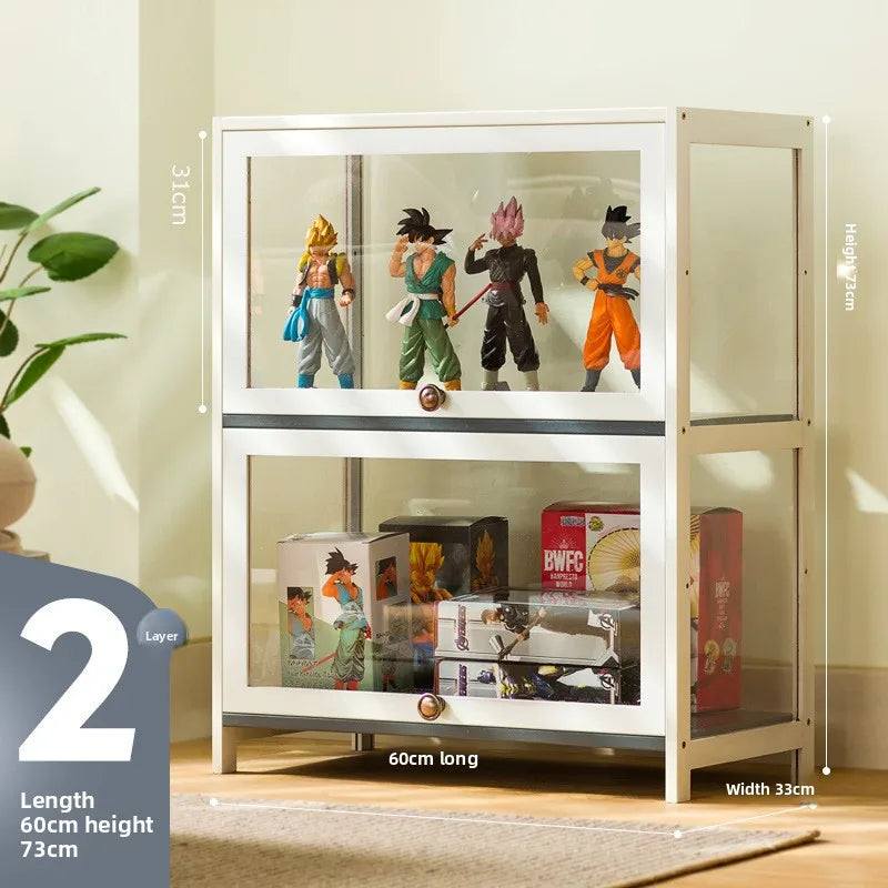 Figure display cabinet Floor-to-ceiling simple modern living room Layered shelves Household lockers Blind box display cabinet Oasis Select Ermen 60
