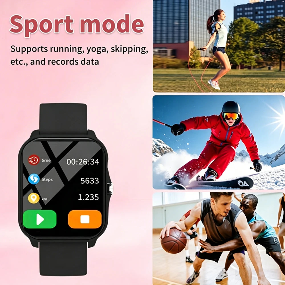 ERUN Smartwatch 1.83" HD Touchscreen | Calls, Music & Sports